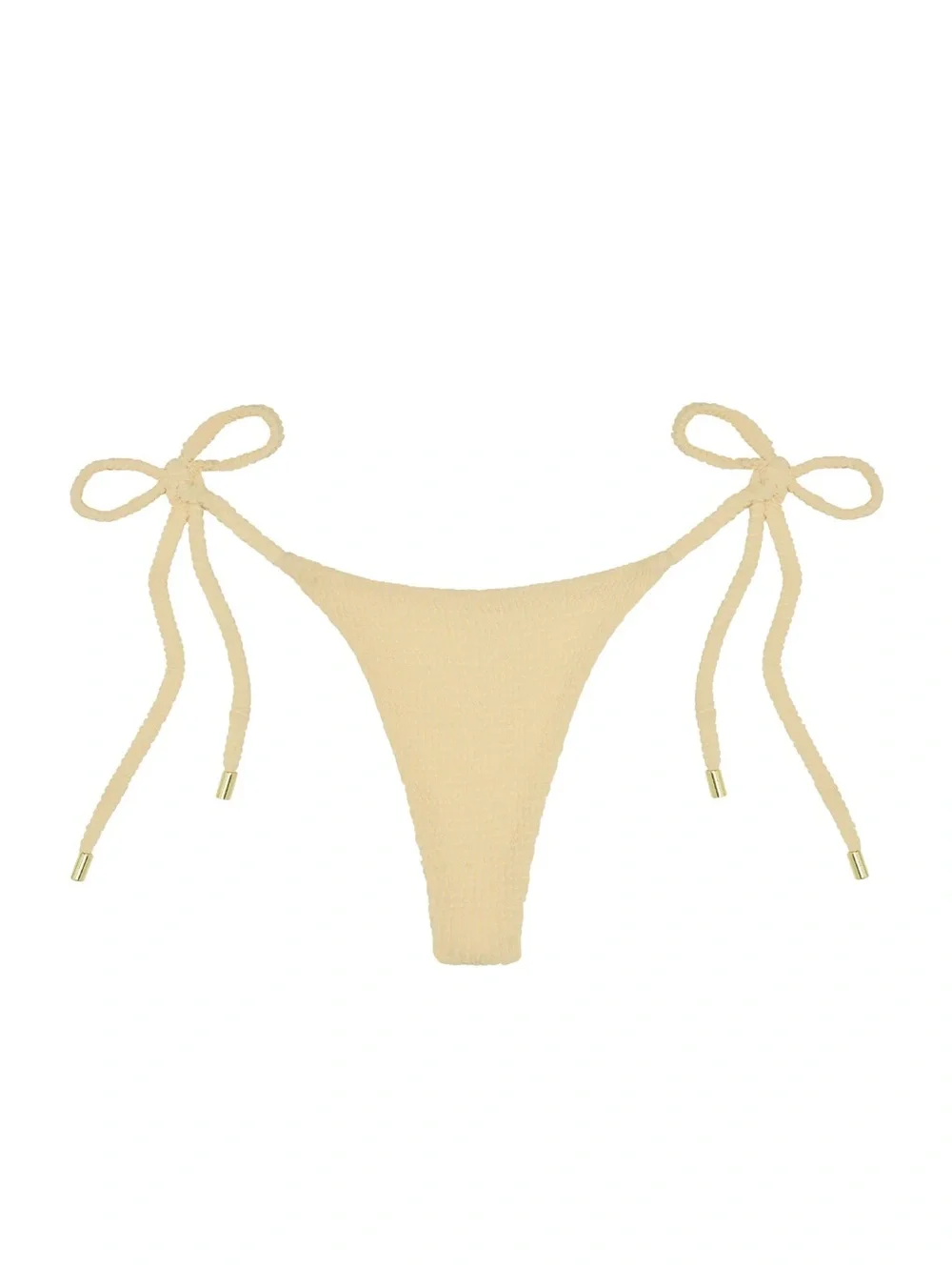 Monday Swimwear Palma Thong Raffia Crinkle size small NWT
